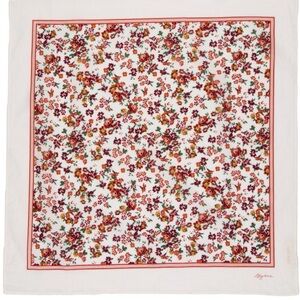 Sezane Gaston Floral Print Square Scarf / Bandana Never Worn
